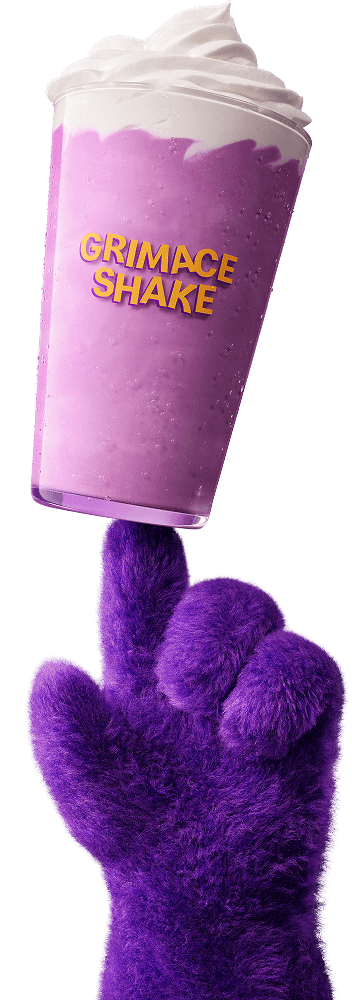 Kultowy shake grimace'a