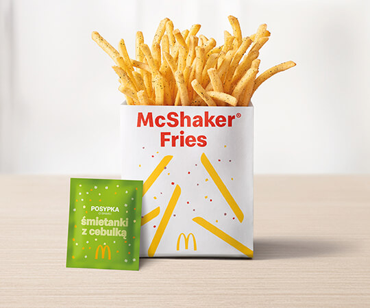 McShaker® Fries z posypką o smaku śmietanki z cebulką